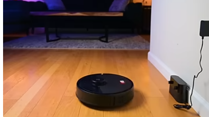 Roborock L5 vs M5 Battery Test: Estimated cleaning area comparison chart.