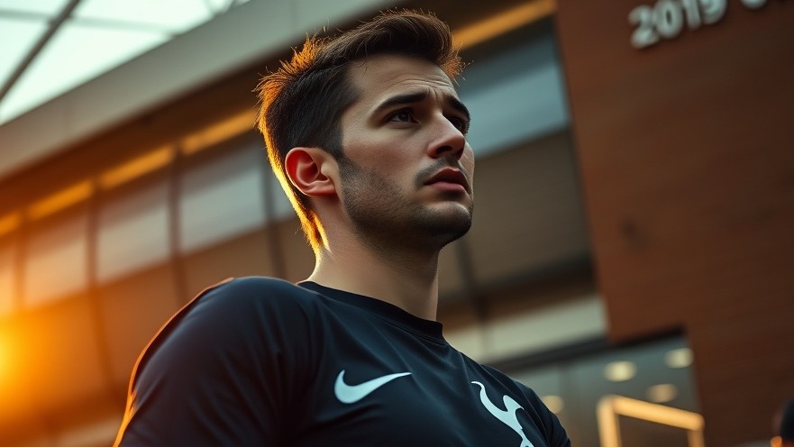 Conflicted Tottenham fan at stadium; captures brand equity and consumer trust.