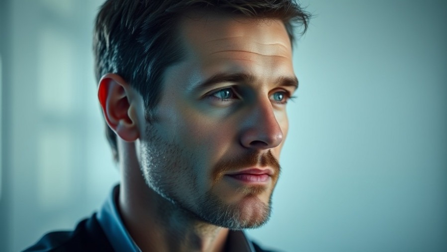 David Baszucki with focused expression, embodying innovation and mental health recovery.