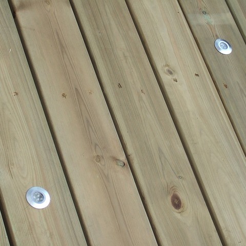 deck planks after power washing