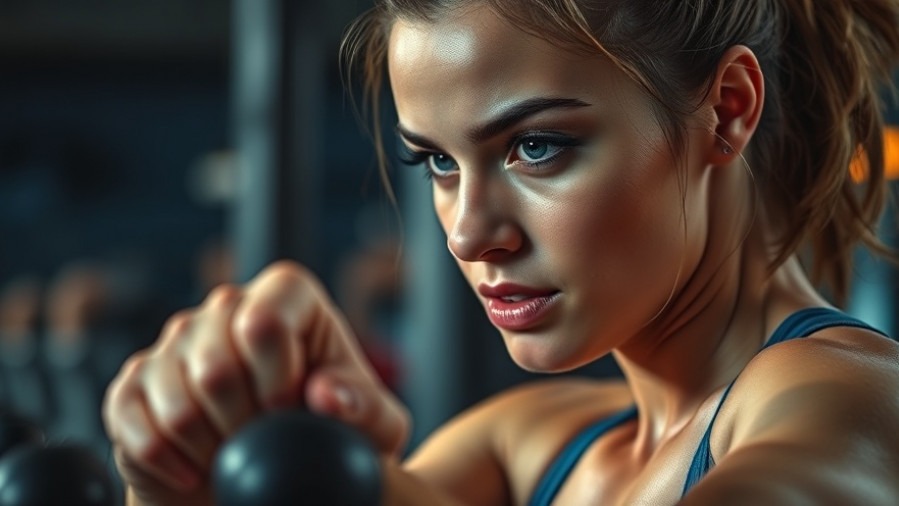 Determined athlete showcasing workout intensity, focusing on Rate of Perceived Exertion.