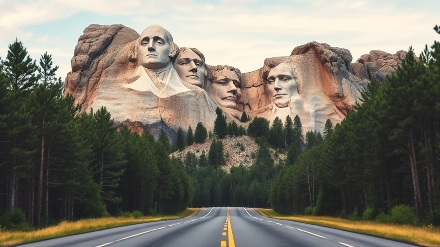 Majestic Mount Rushmore in natural colors, perfect for American road trips.