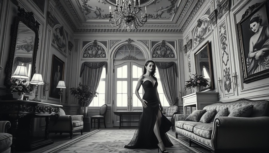 Elegant mansion interior with ornate furnishings, JFK and Jackie O's mansion.