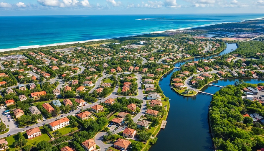 Lush aerial view of Palm Beach Gardens showcasing homes and waterways.