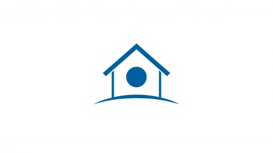 Modern minimalist house logo for cash home buyers St. Petersburg.