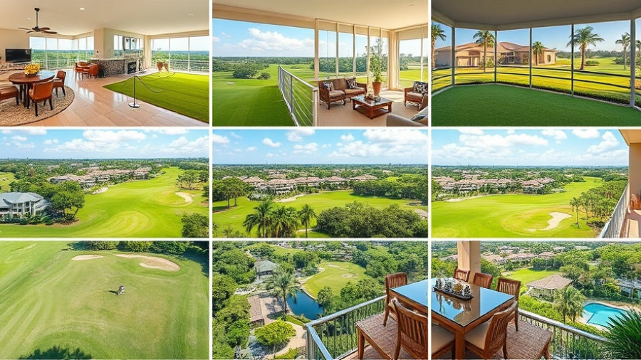 Florida commercial real estate investment properties with lush golf course views.