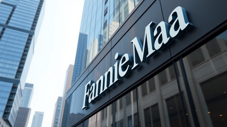 Fannie Mae building exterior shows company logo amid CEO change.