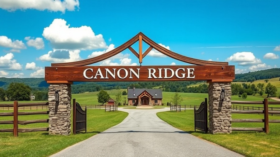 Douglas County equestrian property for sale featuring entrance.