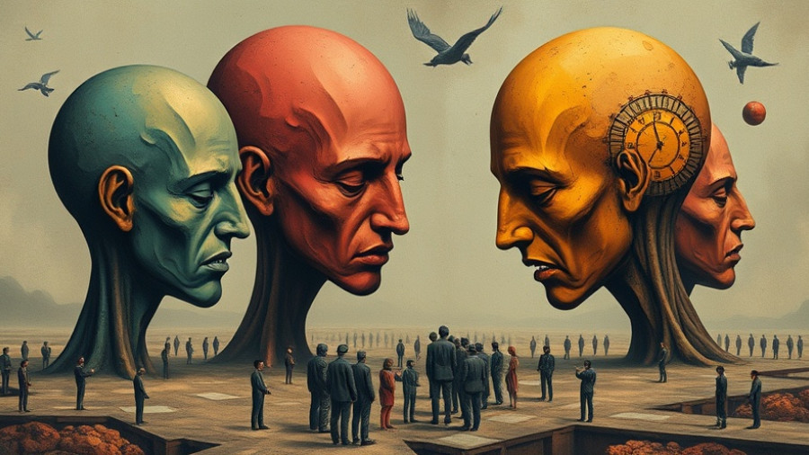 Surreal artwork depicting overcoming decision paralysis.