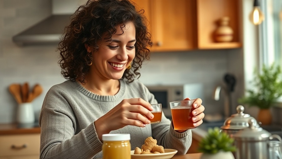 Boost Your Immune System This Fall: Woman preparing tea in cozy kitchen.