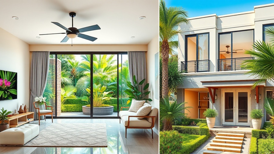 Huntington Lakes Condos for Sale collage: modern condo interiors and garden view.