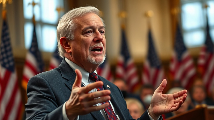 Mortgage rates spike discussion at formal event with speaker.