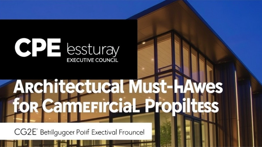 CPE Executive Council: Architectural Must-Haves for Commercial Properties