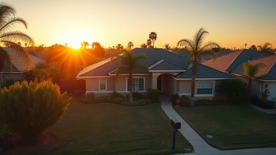 Charming suburban house at sunset in Coconut Creek