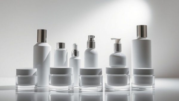 High-performance skincare products elegantly showcased under studio lighting.