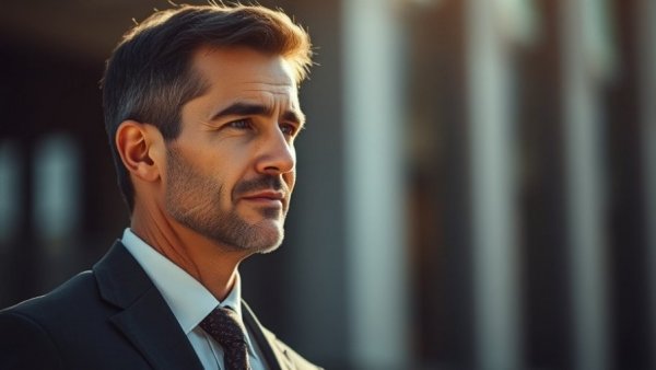 Serious man in sunlight representing oversight at Fannie and Freddie.