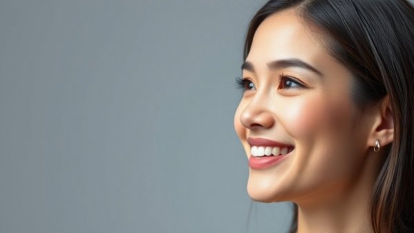 Look Younger Without Surgery: Smiling young woman with smooth skin.