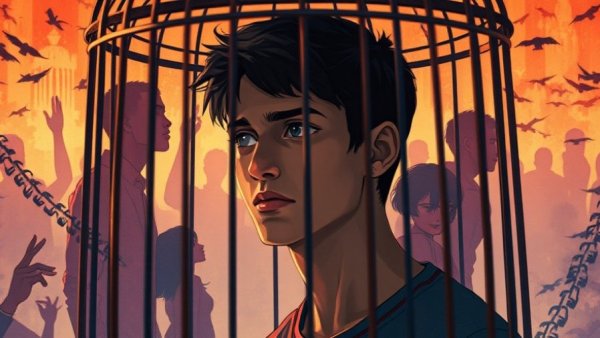 Overcoming shyness through mindfulness concept illustration.