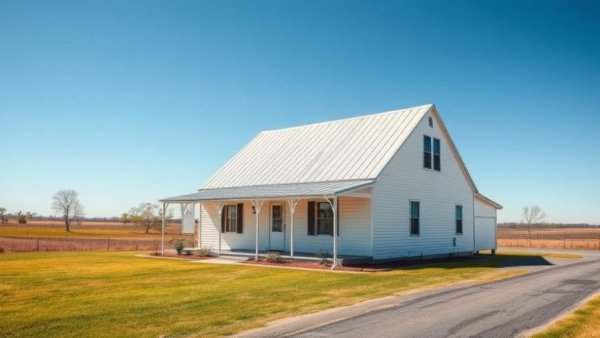 Single-story house near 10 acres by Babcock Ranch, sunny day.