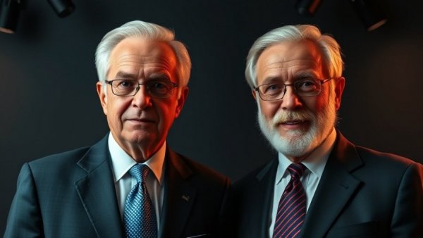 Presidential portraits comparing 30-year and 50-year mortgage options.