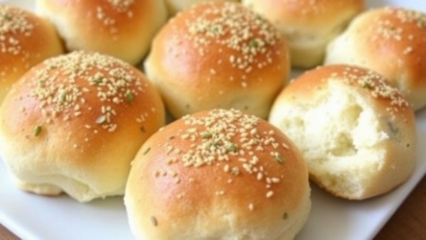 Garlic Parmesan Cottage Cheese Dinner Rolls (High Protein!)