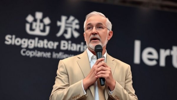 Expert discussing luxury real estate market insights at a conference.