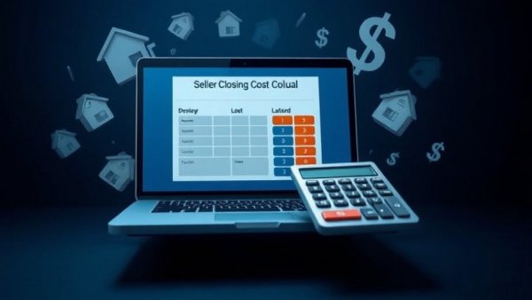 Cincinnati Seller Closing Costs calculator concept with laptop and keys.