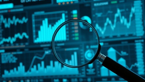 Futuristic digital data visualization magnified for local news.