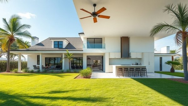 Just listed 12555 SW Manatee Marsh Terrace, modern home exterior and interior