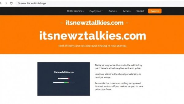 Is ItsNewzTalkies.com Legit: website logo and tagline in orange and black.
