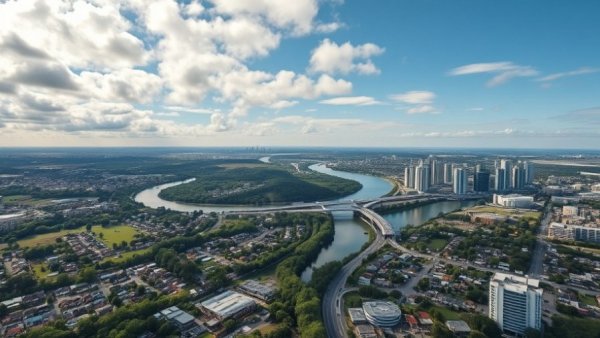 Aerial views of Sydney suburbs highlighting urban growth and architecture.