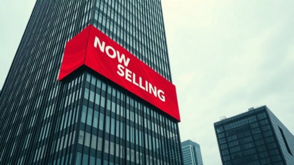 Modern high-rise with 'Now Selling' banner highlights fewer Canadians think condos are a good investment.