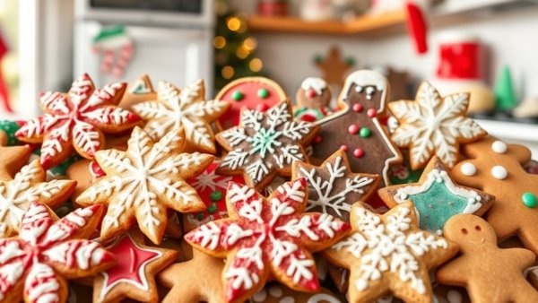 Festive variety of Christmas cookies for Thanksgiving weekend baking.