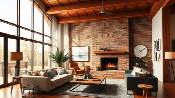 Modern living room showcasing top interior design trends 2026.