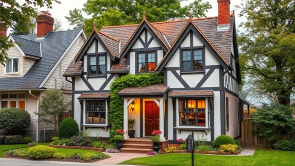 Charming Tudor-style house with higher appraisal than offer.