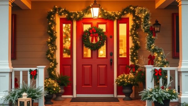 Festive home porch suggesting now is the smart time to buy real estate.