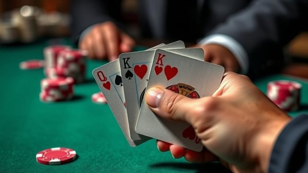 Poker Royal Flush on felt table with poker chips background, first-time homebuyers in Canada context.
