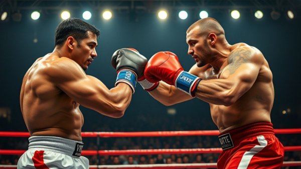 Intense boxing match symbolizing attention in real estate strategies.