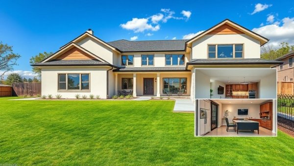 Modern home for sale in Florida featuring interior and exterior views.