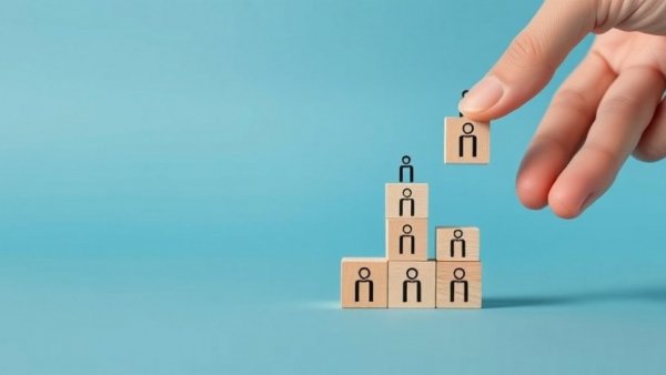 Wooden blocks being stacked symbolizing recent changes in real estate leadership.