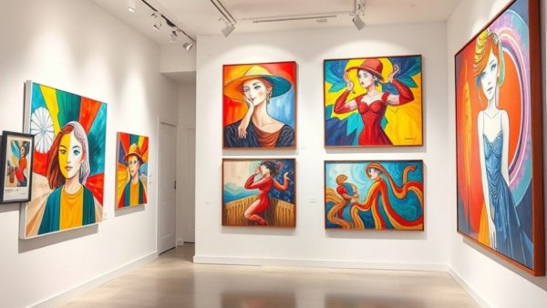 Contemporary artwork in Aspen gallery showcasing investment opportunities