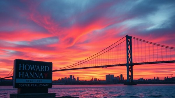 Howard Hanna expands to Philadelphia with bridge and sunset.