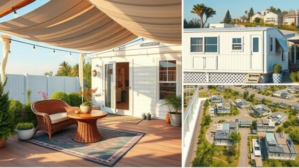 Charming 400 N Highway A1A Lot 7 property collage with cozy patio and modern kitchen.