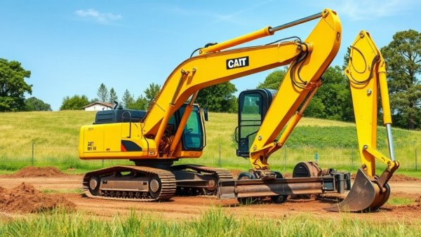 Construction equipment rental: yellow excavator on gravel path in Littleton, CO.