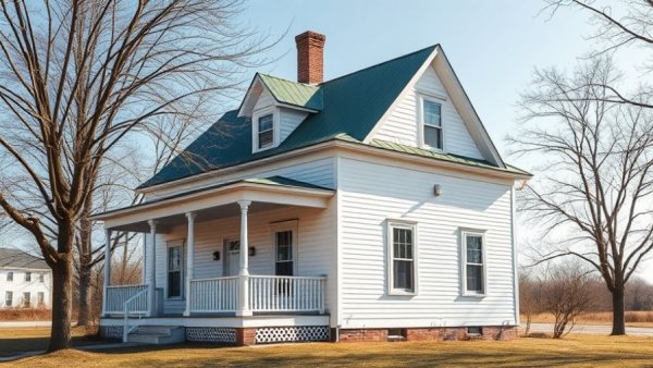 Charming house in Victoria with a green roof and porch.