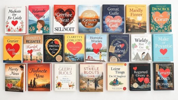 Collection of romantic book covers in flat lay style for enemies-to-lovers books.