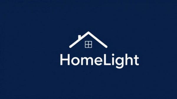 HomeLight logo with house icon on blue background.