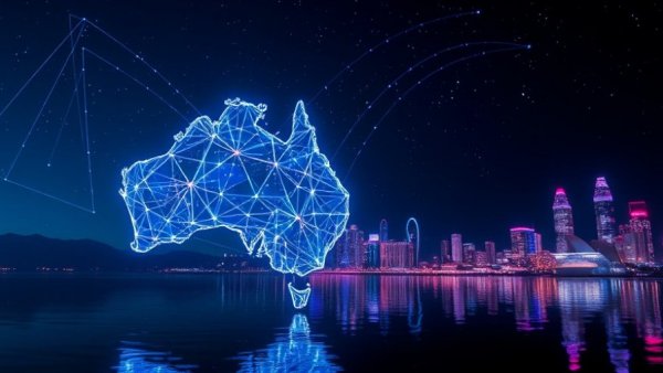 Ahpra reform agenda cosmetic surgery Australia: futuristic digital Australia map.