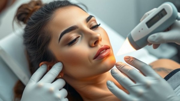 Woman undergoing laser tattoo removal addressing tattoo ink health concerns.