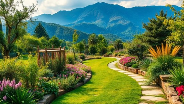 Crusher Fines for Garden Paths in serene lush garden setting.